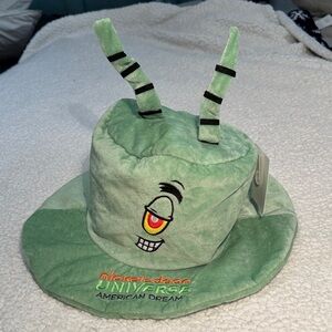 Nickelodeon Universe Plush Fabric Plankton Hat NWT
